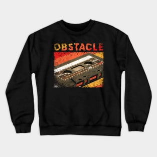 Retro Pattern Obstacle 80s 90s Birthday Style Music 70s Crewneck Sweatshirt